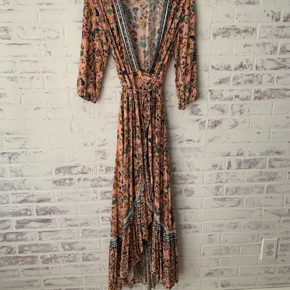 Farm Rio Anthropologie Wrap Dress Size Large